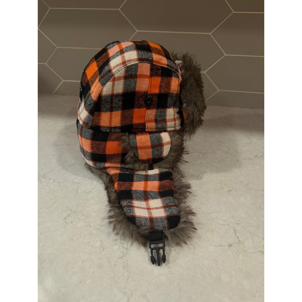 San Francisco Giants 2017 SGA River Rock Casino Plaid Trapper Hat SF Logo - Picture 2 of 8